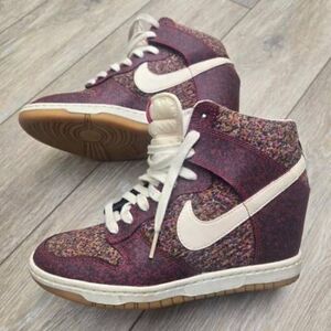Rare Nike Dunk Sky Hi Liberty of London Digital Floral 8 Womens wedge sneakers
